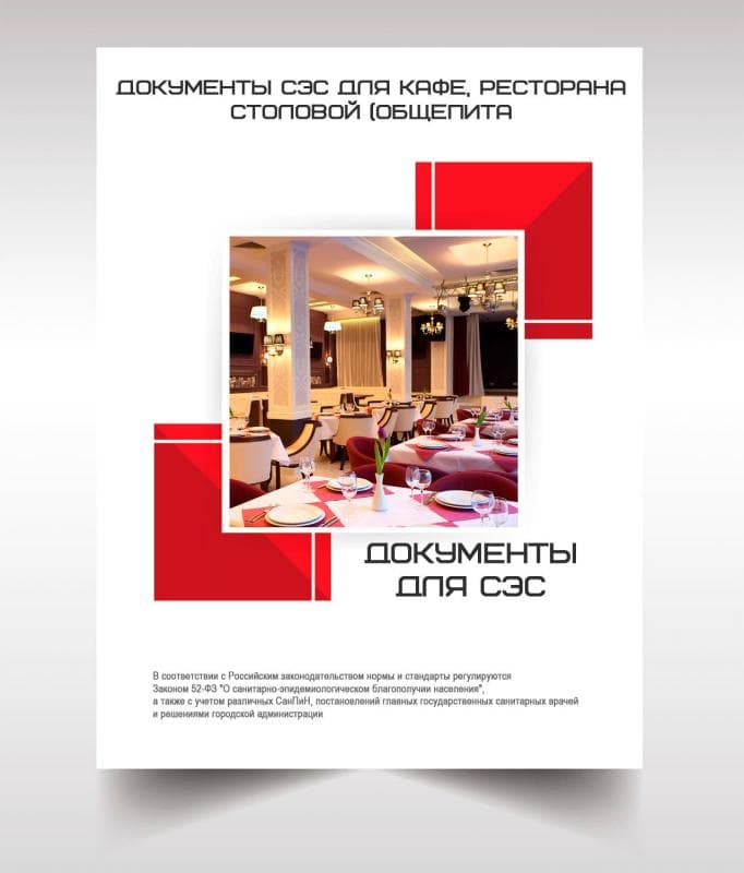 Документы для кафе, ресторана, столовой, общепита в Домодедово