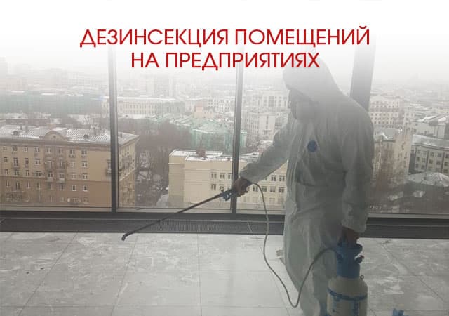 Дезинсекция помещений на предприятиях в Домодедово